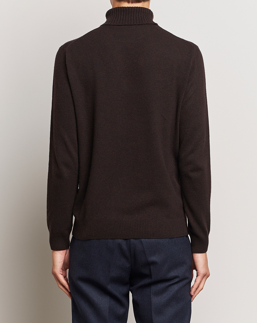 Herre | Trøjer | Oscar Jacobson | Salim Wool/Cashmere Rollneck Brown