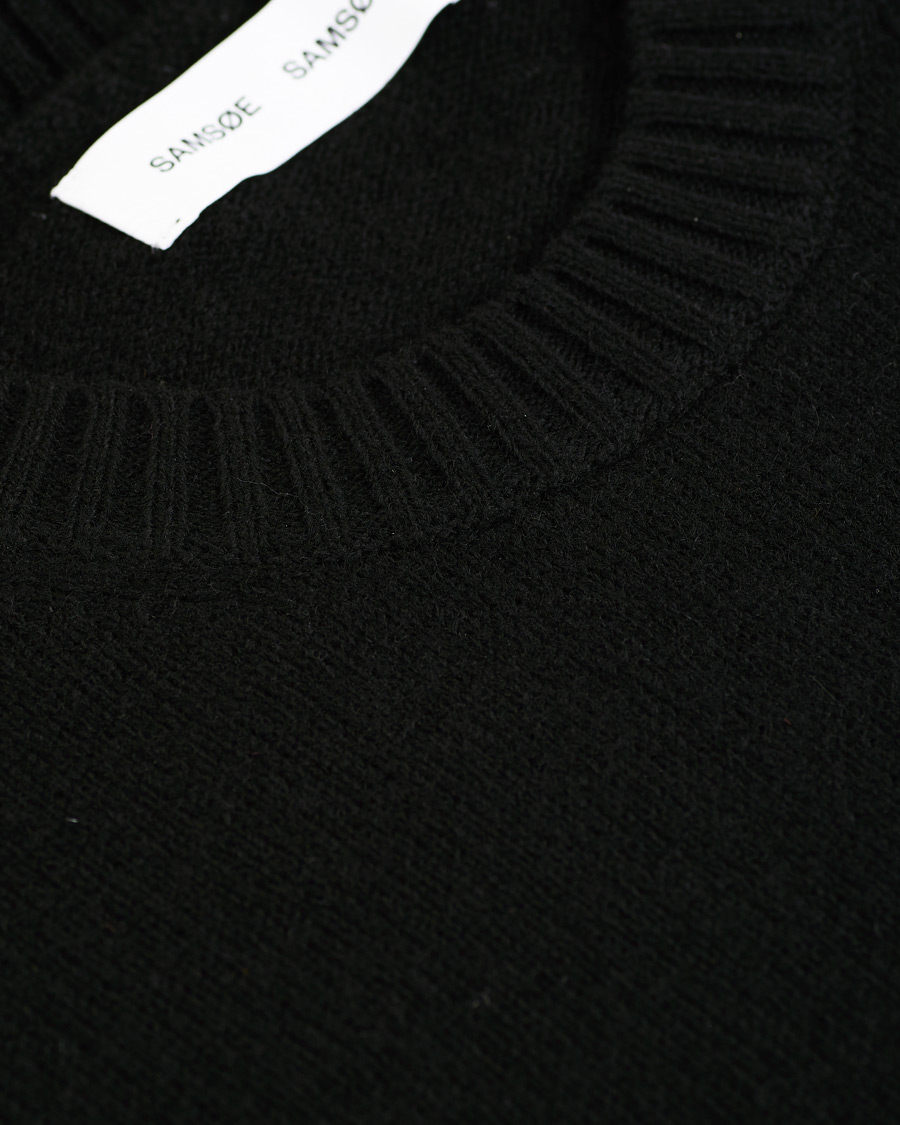 Herre | Trøjer | Samsøe Samsøe | Samsøe & Samsøe Sylli Wool Crew Neck Black