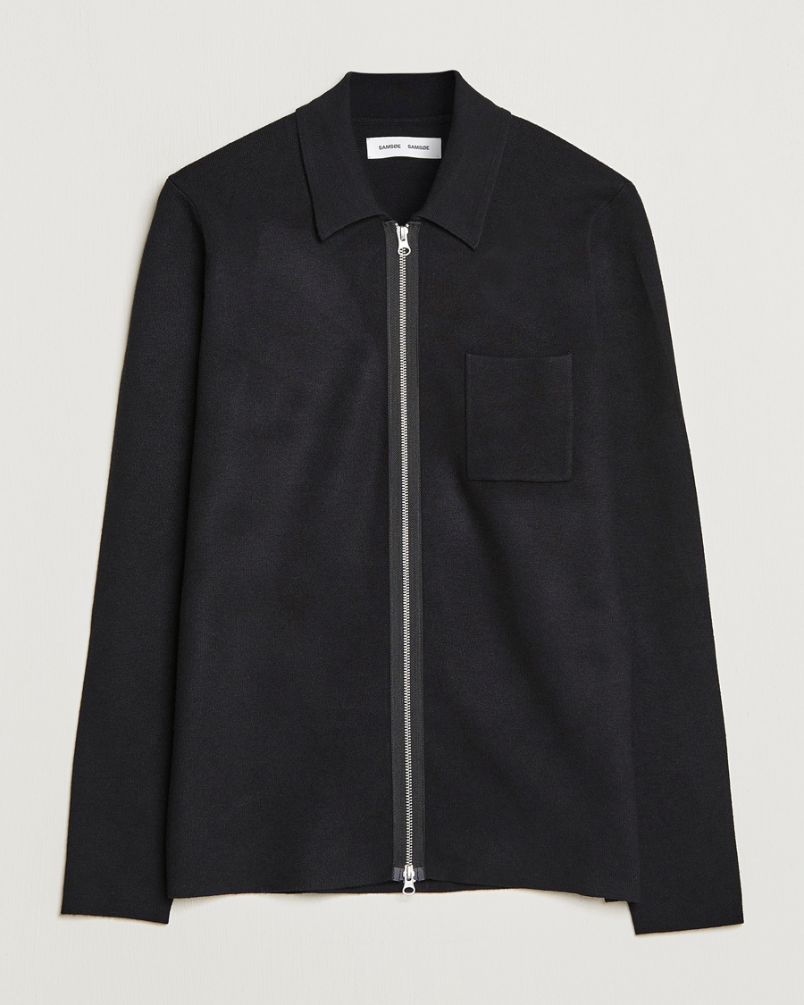 Herre | Trøjer | Samsøe Samsøe | Guna Full Zip Black