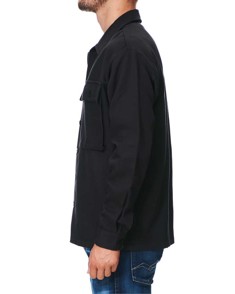 Herre | Skjorter | Samsøe Samsøe | Samsøe & Samsøe Vega Lyocell/Cotton Overshirt Black