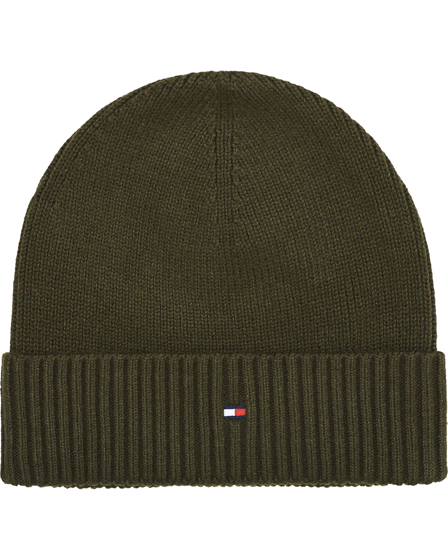 Herre | Tommy Hilfiger Pima Cotton Beanie Green | Tommy Hilfiger | Pima Cotton Beanie Green