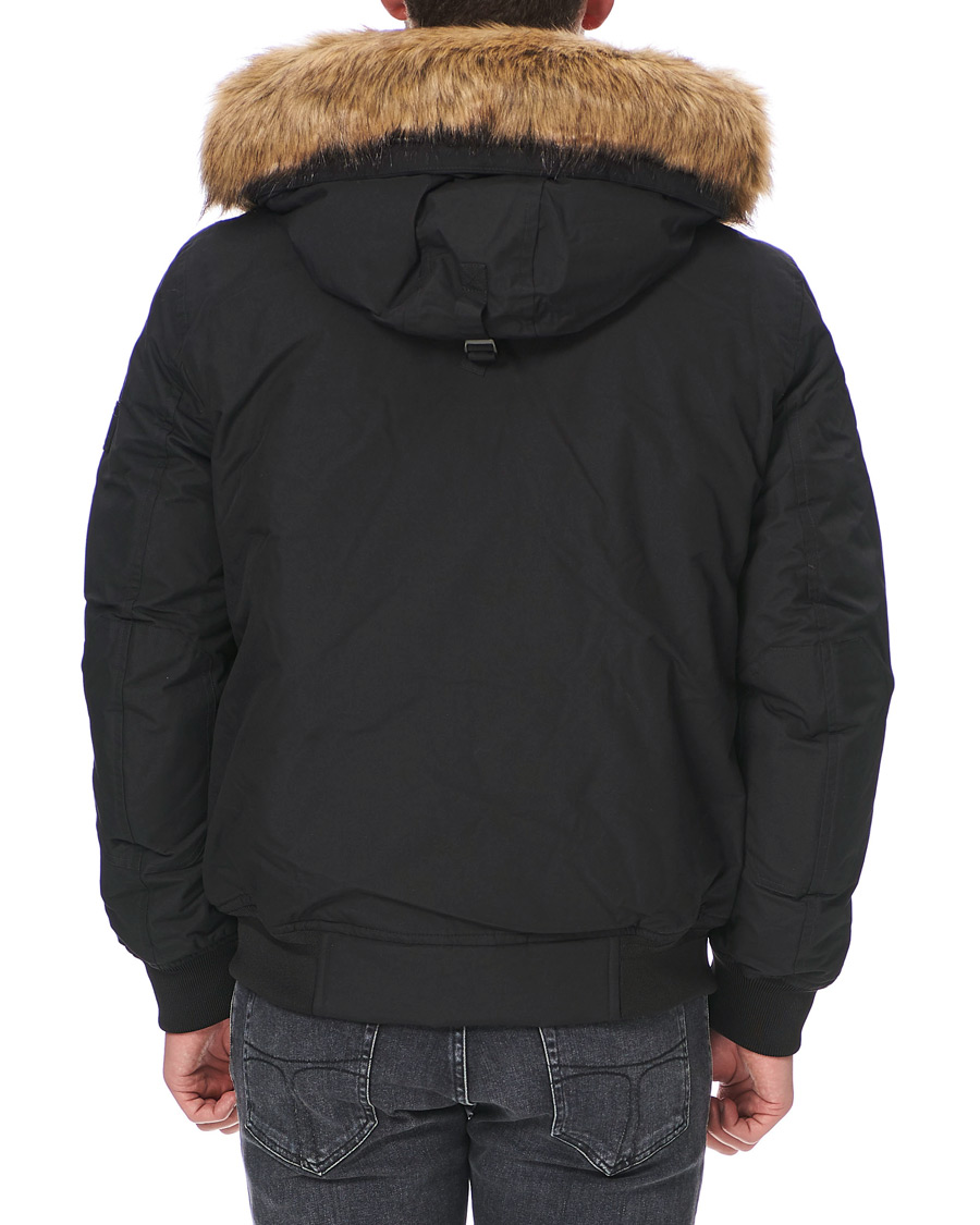 Herre | Jakker | Tommy Hilfiger | Hampton Fake Fur Down Bomber Jacket Black
