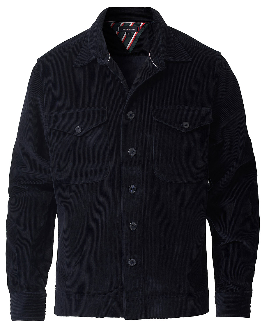 Herre | Skjorter | Tommy Hilfiger | Corduroy Overshirt Desert Sky