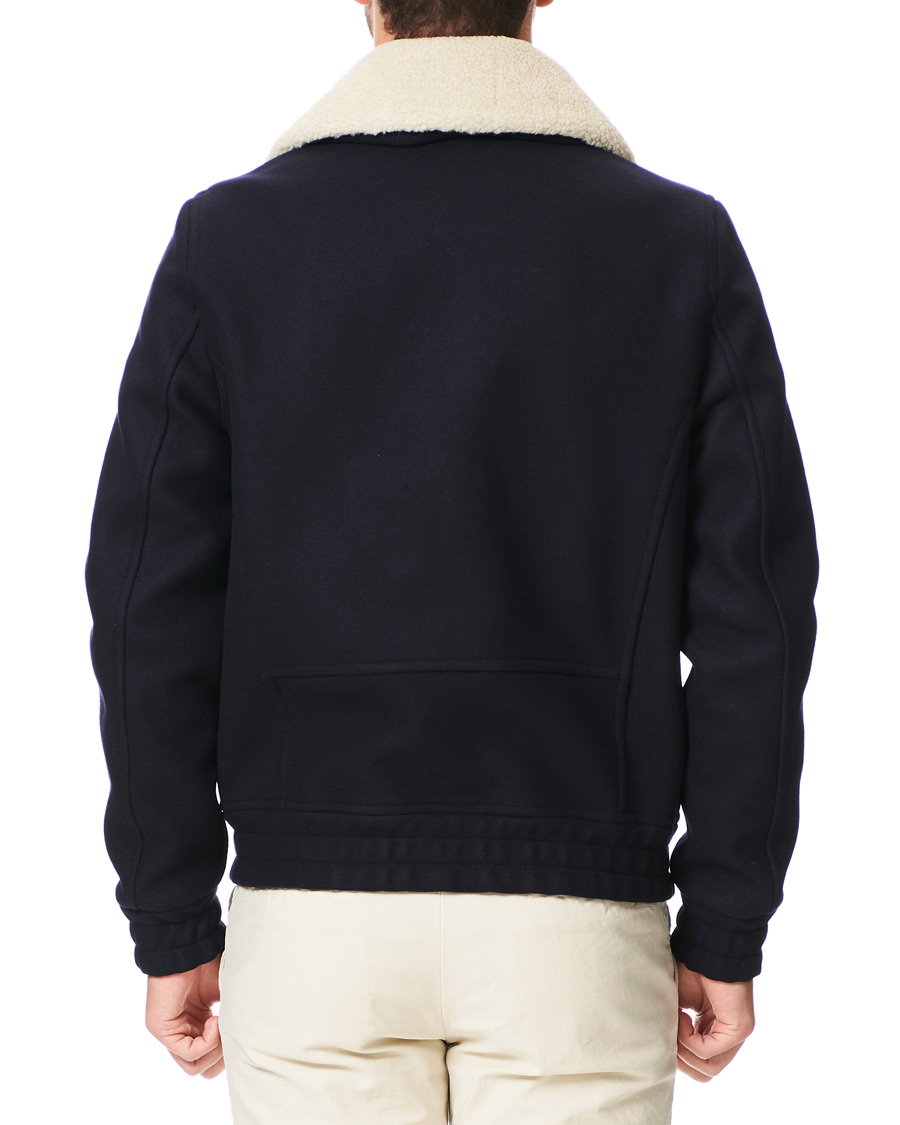Herre | Jakker | Tommy Hilfiger | Shearling Collar Flight Jacket Desert Sky