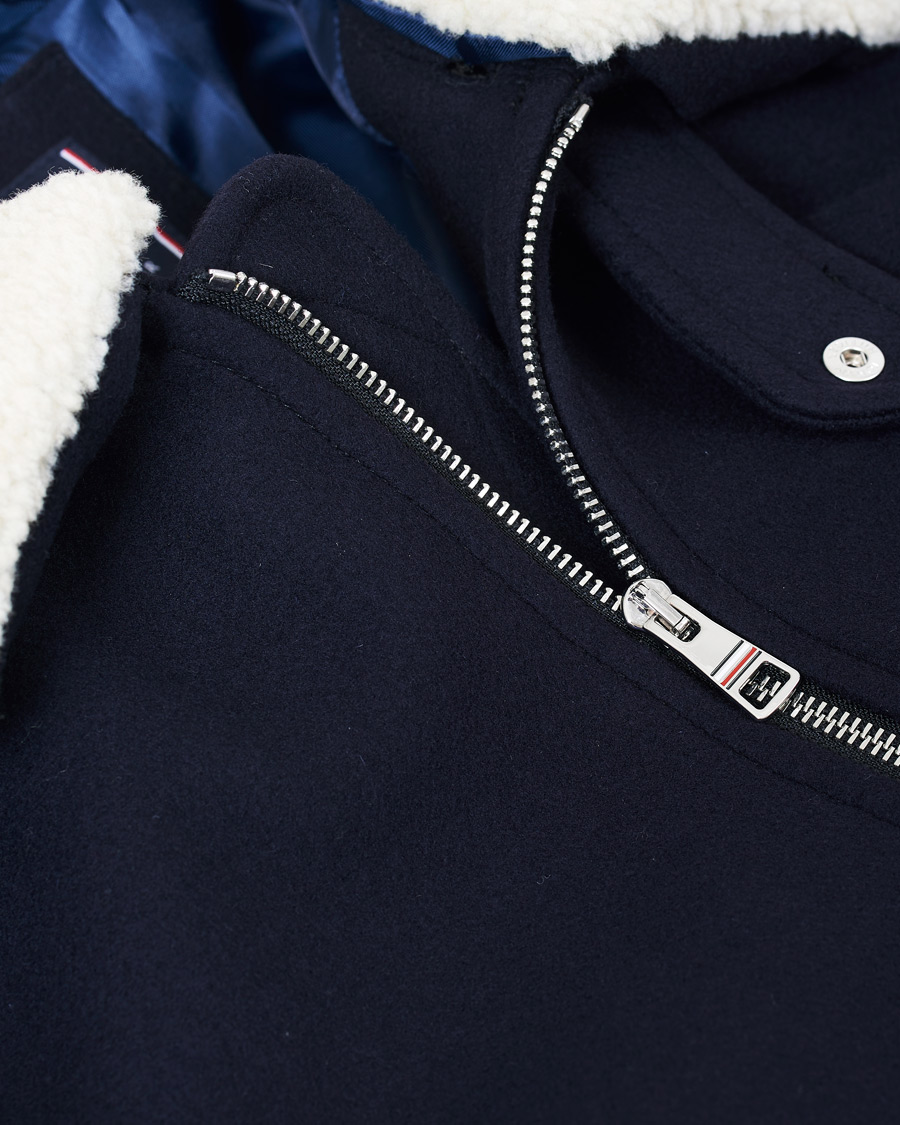Herre | Jakker | Tommy Hilfiger | Shearling Collar Flight Jacket Desert Sky