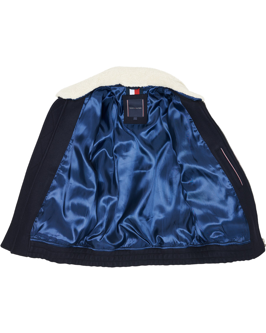 Herre | Jakker | Tommy Hilfiger | Shearling Collar Flight Jacket Desert Sky