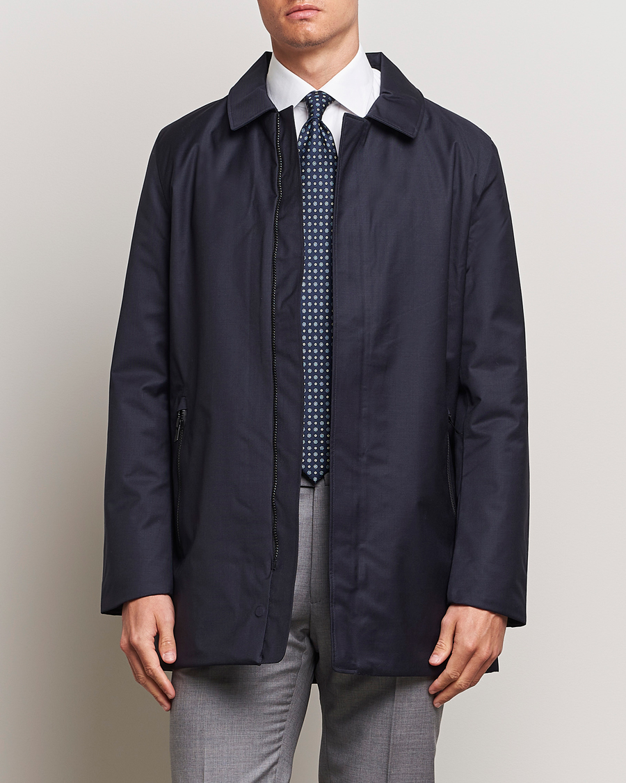 Herre | Efterårsjakker | UBR | Regulator Coat Savile Dark Navy Wool