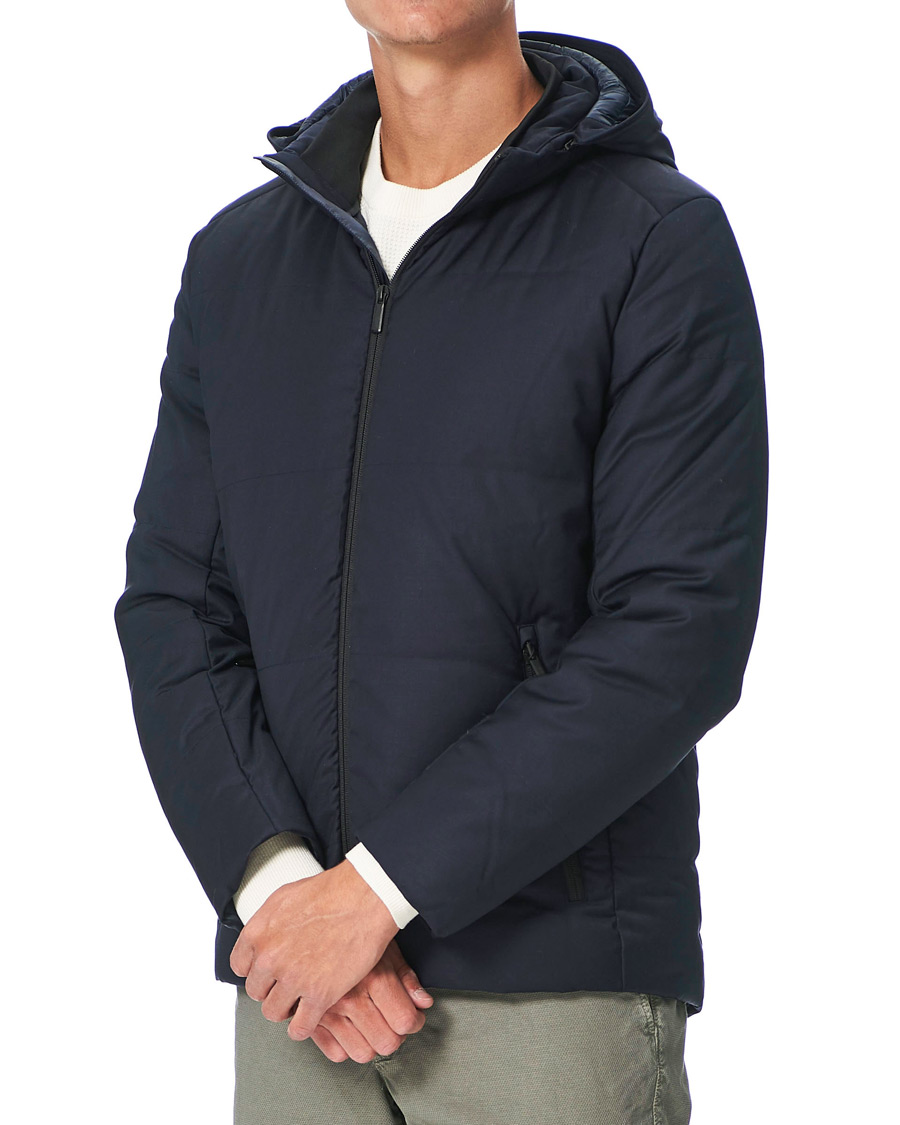 Herre | Vinterjakker | UBR | Oxygen Down Savile Jacket Dark Navy Wool