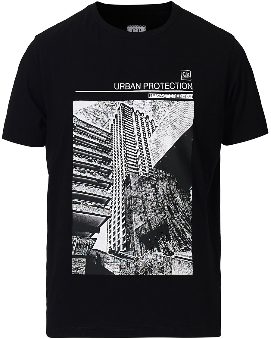Herre | T-Shirts | C.P. Company | Urban Protection Logo Tee Black