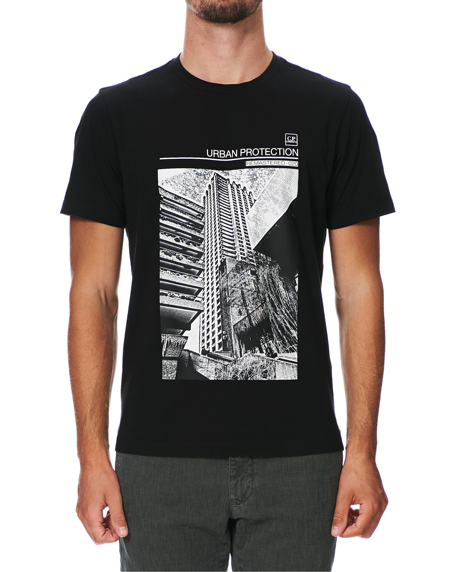 Herre | T-Shirts | C.P. Company | Urban Protection Logo Tee Black