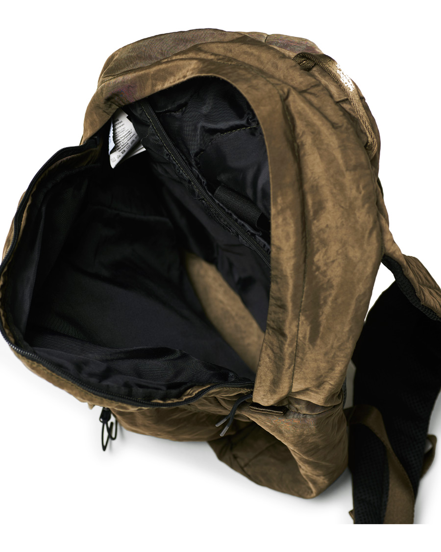 Herre | C.P. Company Garmend Dyed Nylon Lens Backpack Olive | C.P. Company | Garmend Dyed Nylon Lens Backpack Olive