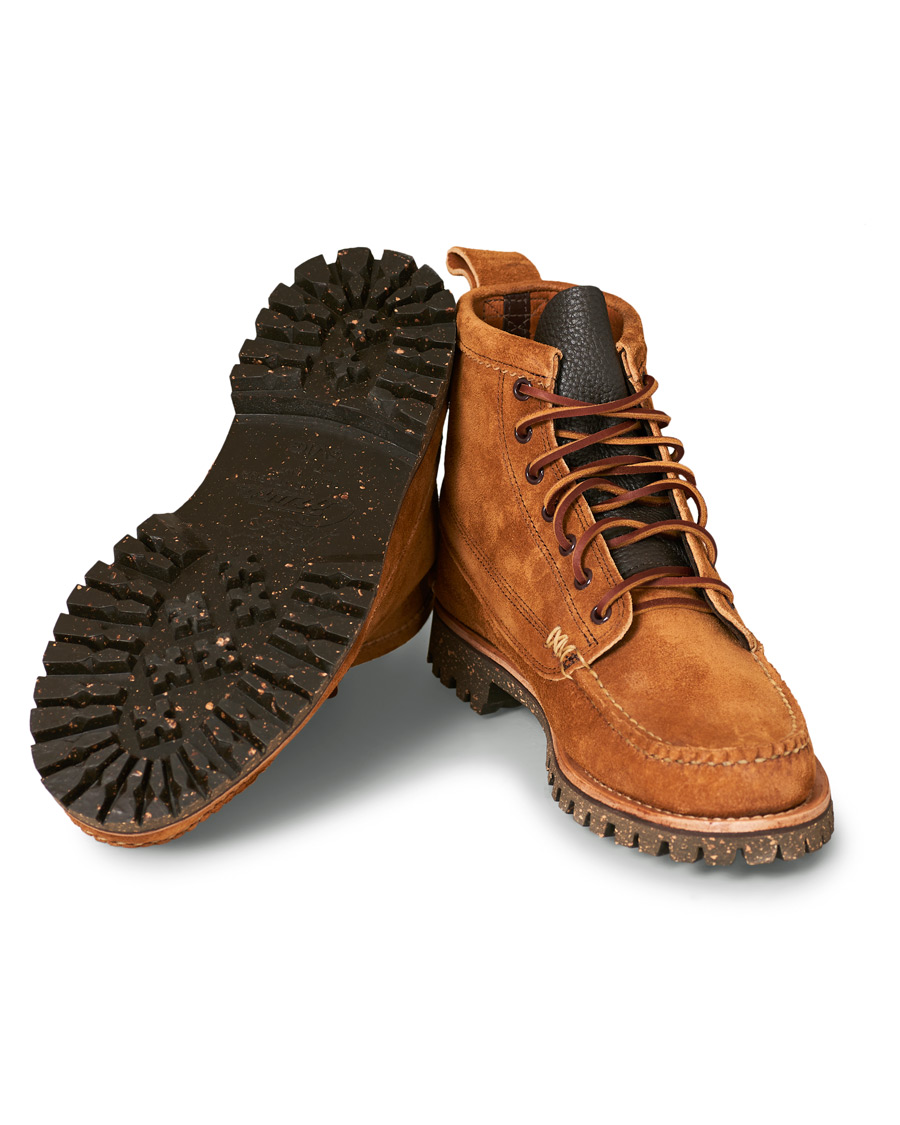 Herre | Yuketen Cortina Sole Angler Boots Khaki Suede | Yuketen | Cortina Sole Angler Boots Khaki Suede