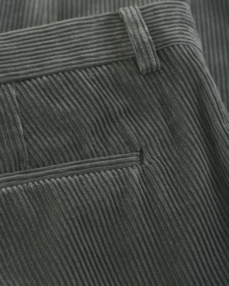 Herre | Bukser | Z Zegna | Slim Fit Cotton-Corduroy Trousers Grey