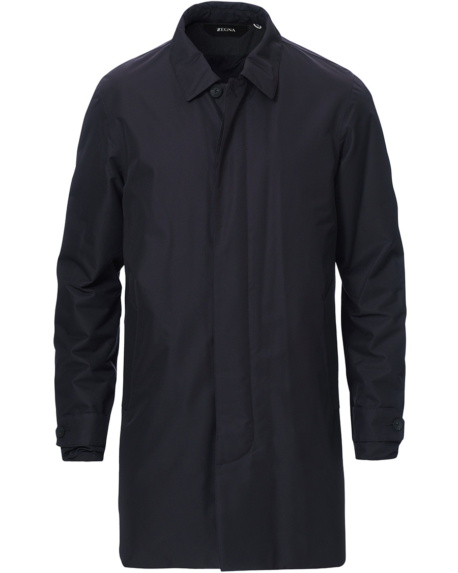 Herre | Jakker | Z Zegna | Micotene Taped Nylon Coat Navy