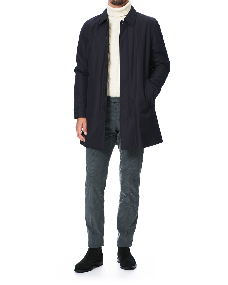 Herre | Jakker | Z Zegna | Micotene Taped Nylon Coat Navy
