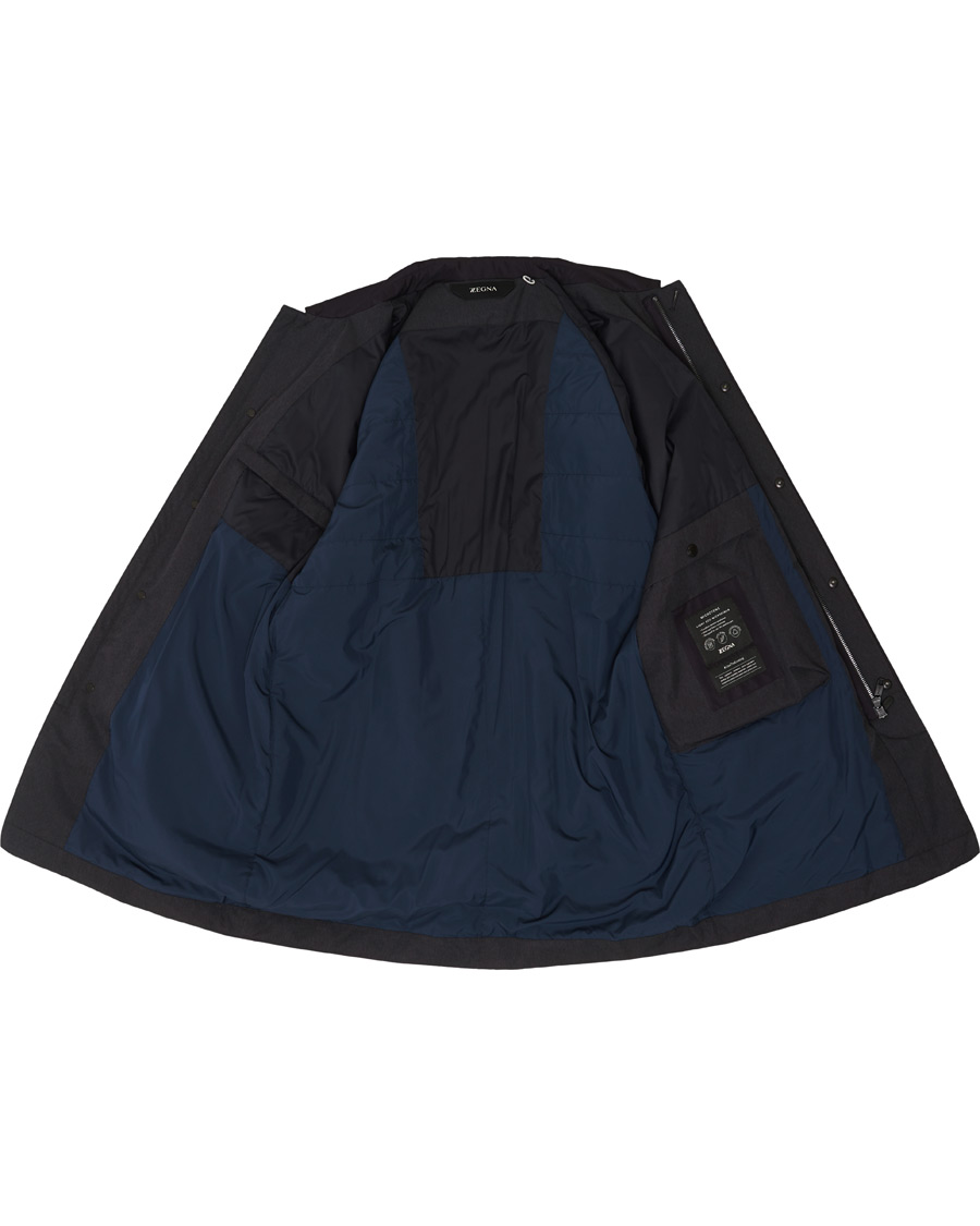 Herre | Jakker | Z Zegna | Micotene Taped Nylon Coat Navy