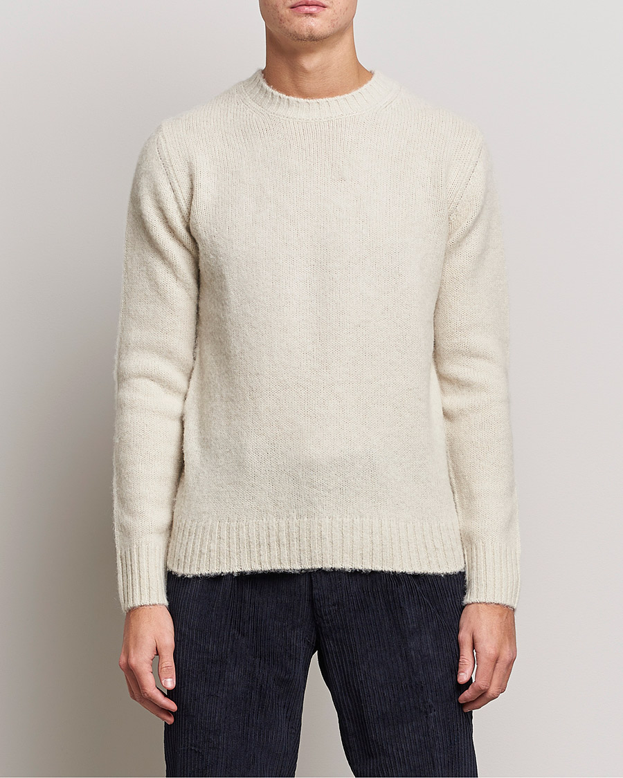 Herre | Julegavetips | Aspesi | Brushed Shetland Sweater Naturale