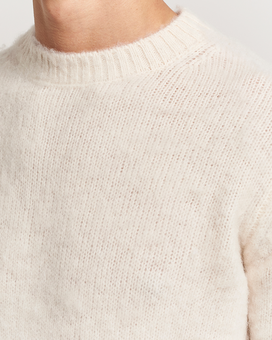 Herre | Trøjer | Aspesi | Brushed Shetland Sweater Cream