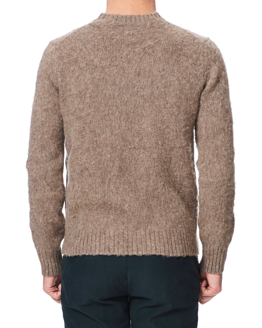 Herre | Trøjer | Aspesi | Shetland Crew Neck Sweater Grey Melange