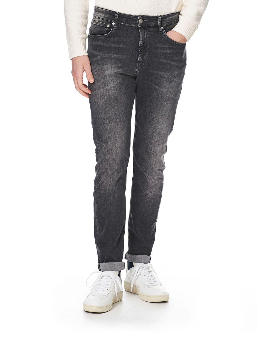 Herre | Jeans | Calvin Klein Jeans | Slim Tapered Stretch Jeans Dark Grey