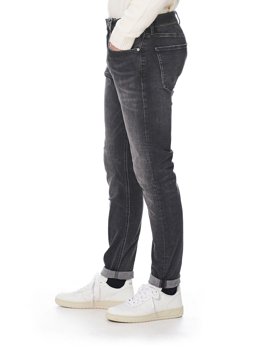 Herre | Jeans | Calvin Klein Jeans | Slim Tapered Stretch Jeans Dark Grey