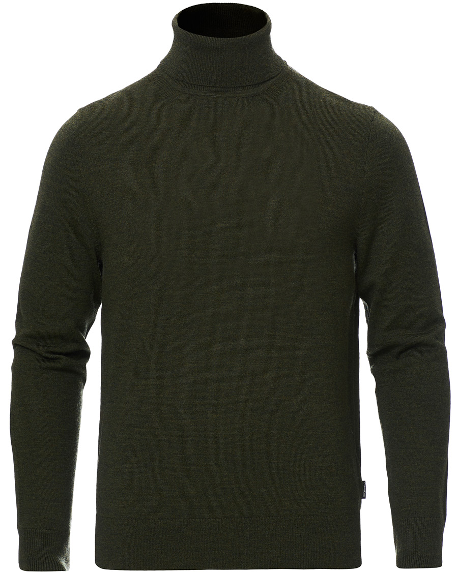 Herre | Trøjer | Calvin Klein | Superior Wool Rollneck Dark Olive