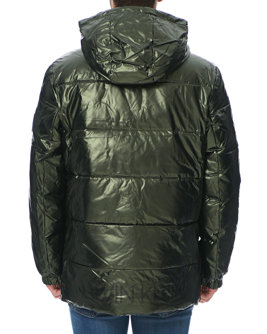 Herre | Jakker | Calvin Klein | Oily Metallic Parka Dark Olive