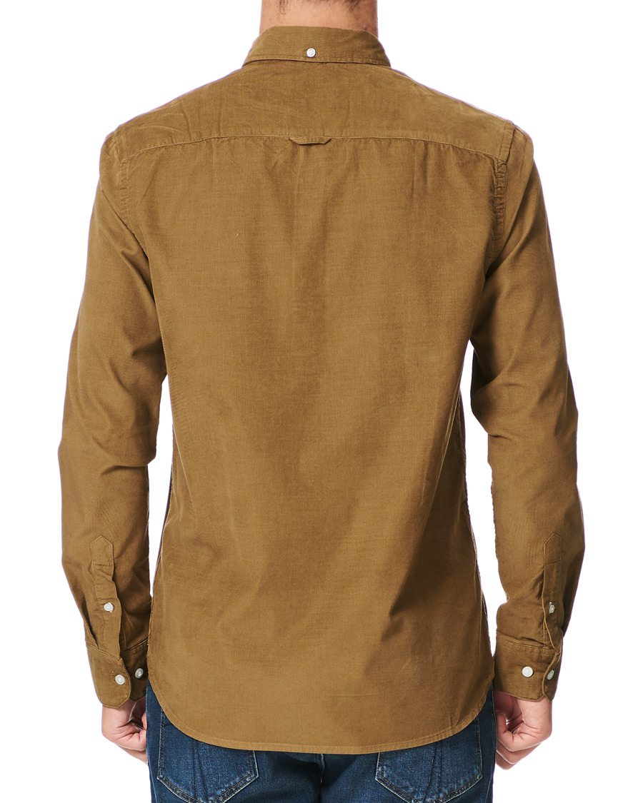 Herre | Skjorter | Calvin Klein | Fine Corduroy Button Down Shirt Caramel