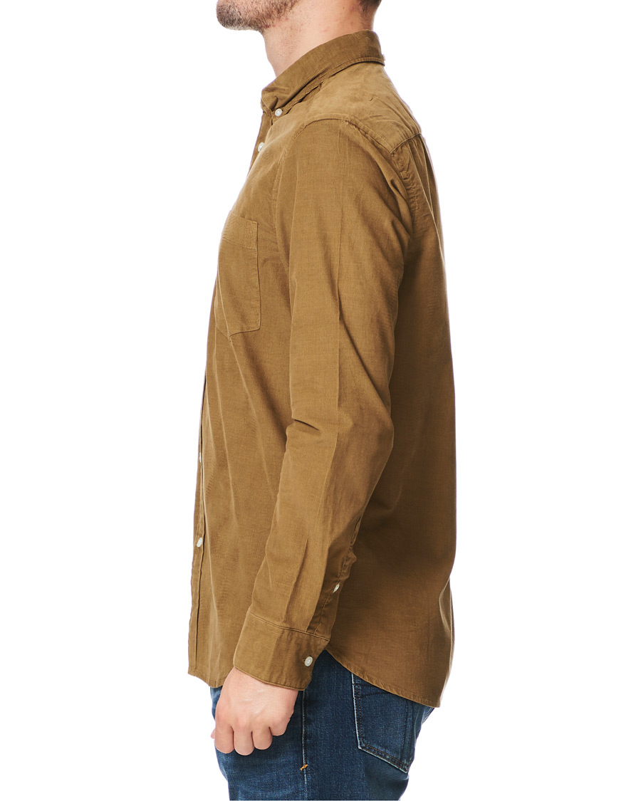 Herre | Skjorter | Calvin Klein | Fine Corduroy Button Down Shirt Caramel