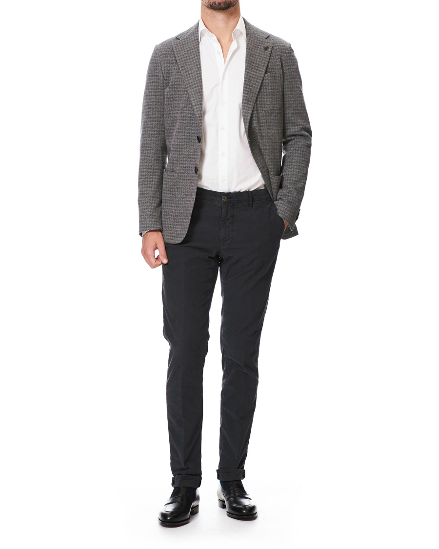 Herre | Blazere & jakker | Canali | Wool Blend Jersey Blazer Light Grey