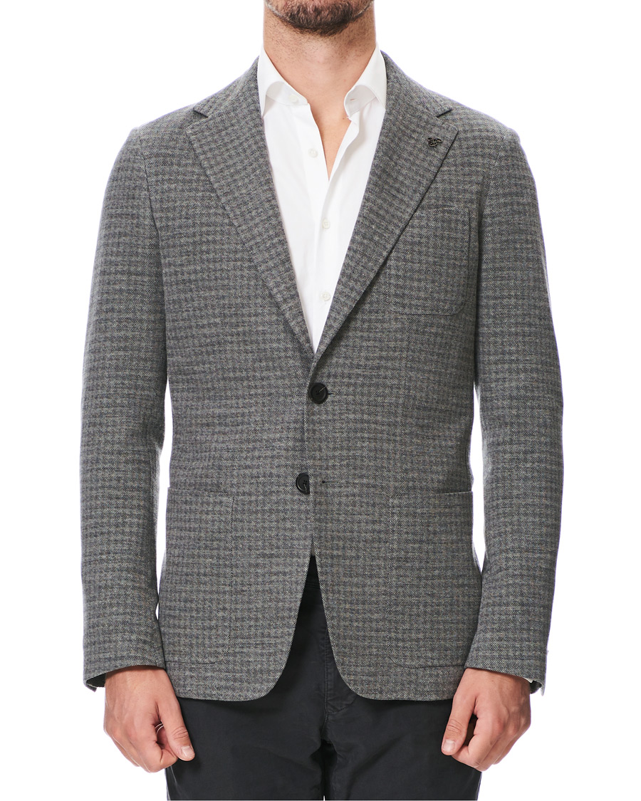 Herre | Blazere & jakker | Canali | Wool Blend Jersey Blazer Light Grey