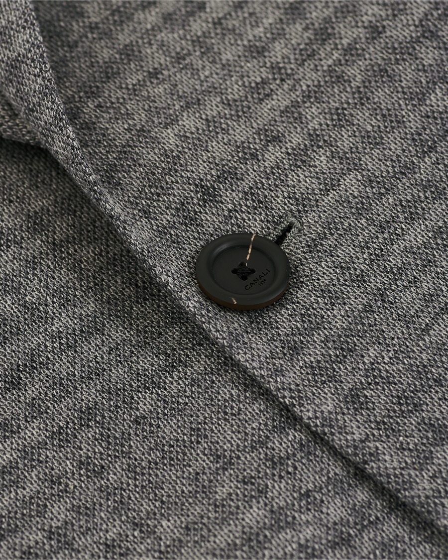 Herre | Blazere & jakker | Canali | Wool Blend Jersey Blazer Light Grey