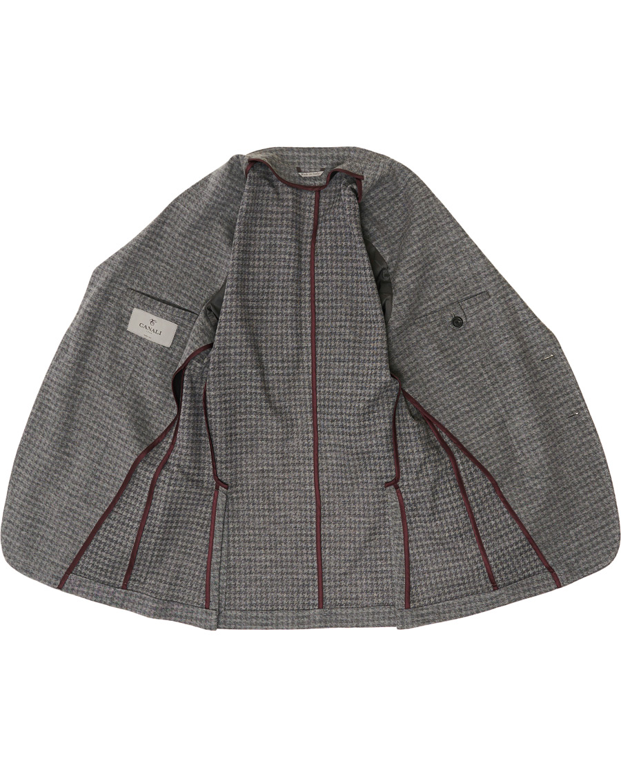 Herre | Blazere & jakker | Canali | Wool Blend Jersey Blazer Light Grey