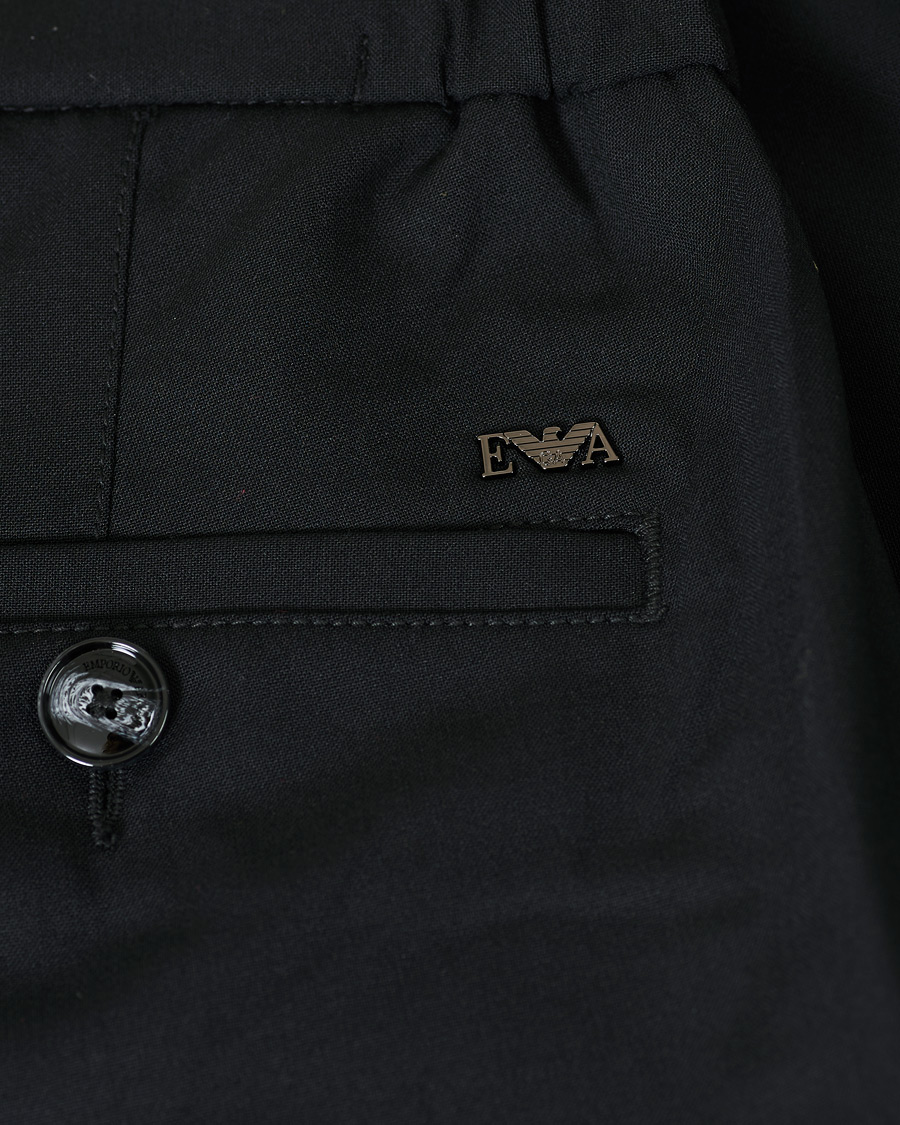 Herre | Bukser | Emporio Armani | Virgin Wool Trousers Black