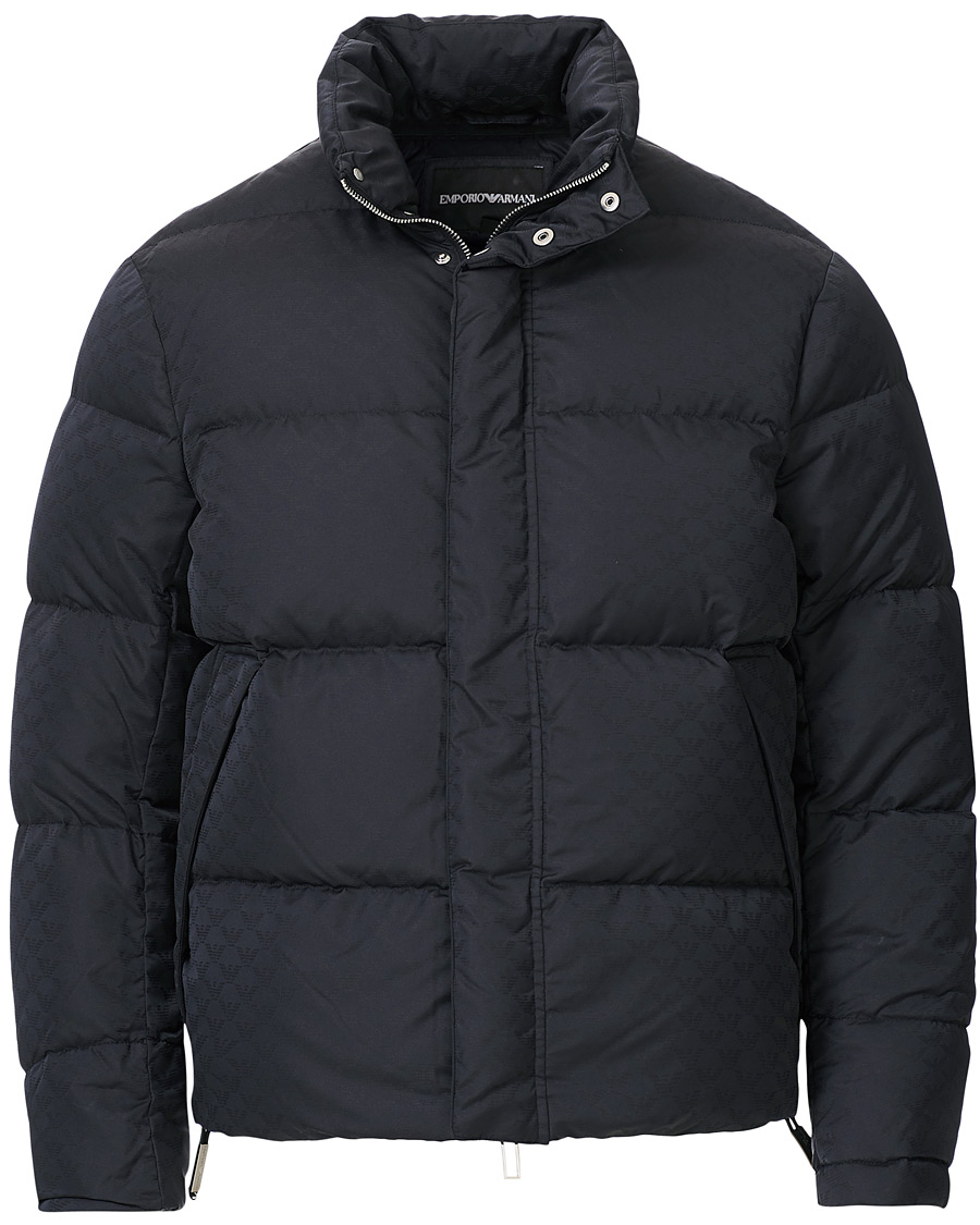 Herre | Jakker | Emporio Armani | Tonal Logo Down Jacket Navy