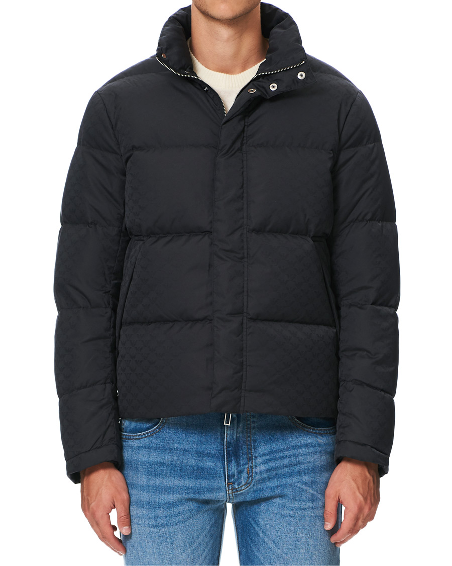 Herre | Jakker | Emporio Armani | Tonal Logo Down Jacket Navy