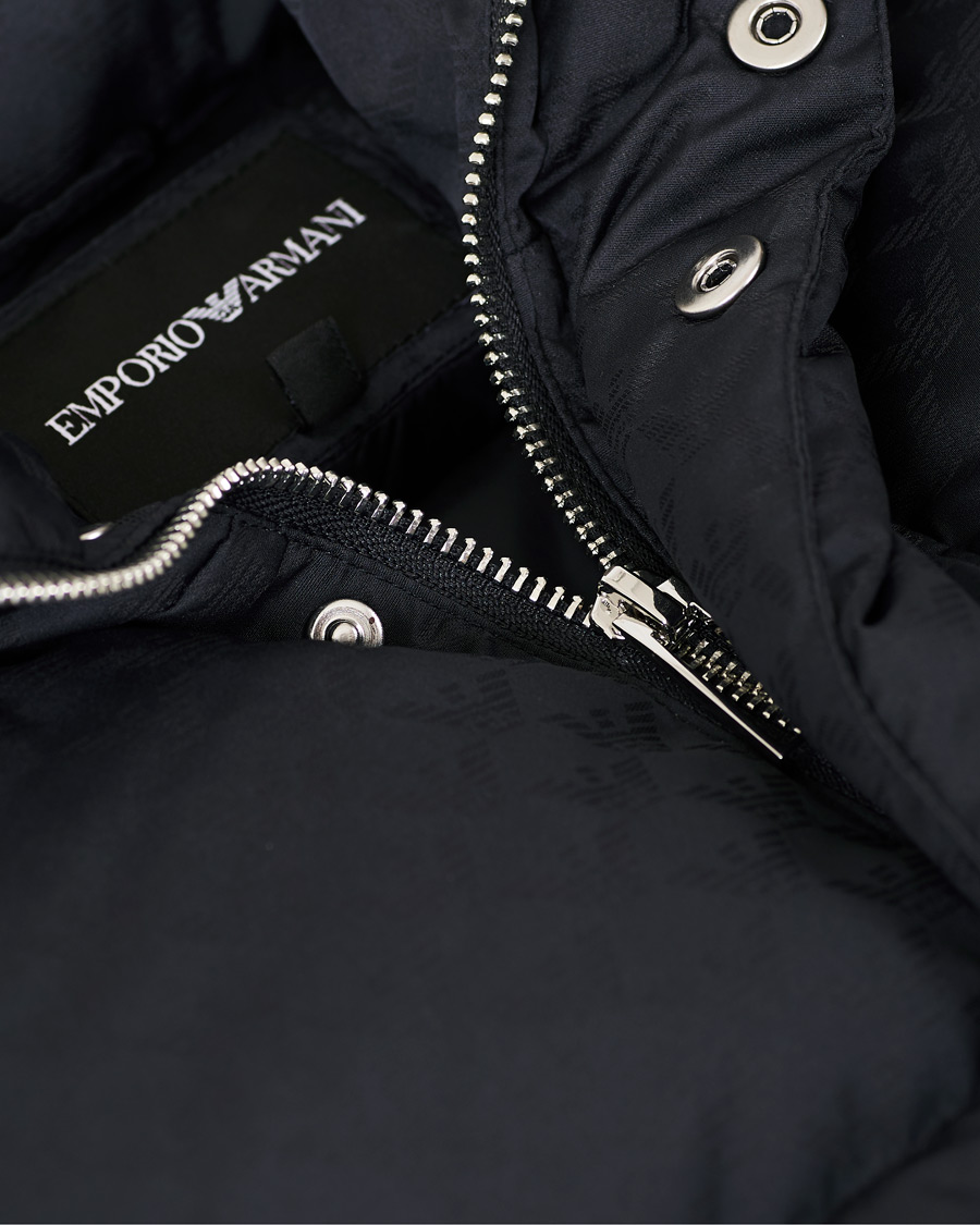 Herre | Jakker | Emporio Armani | Tonal Logo Down Jacket Navy
