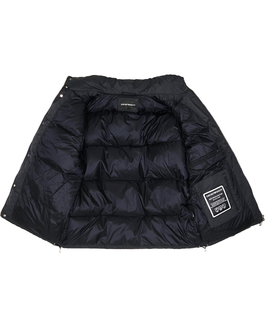 Herre | Jakker | Emporio Armani | Tonal Logo Down Jacket Navy