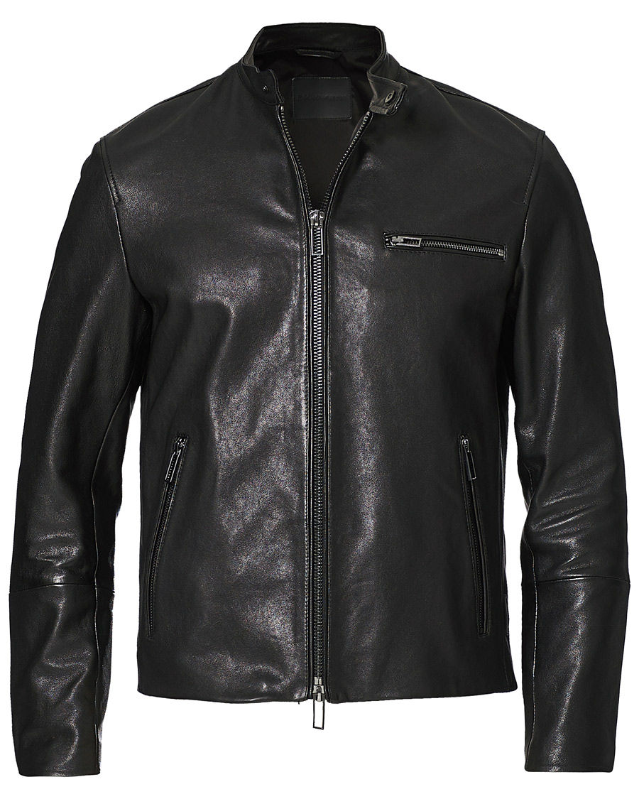 Herre | Jakker | Emporio Armani | Leather Jacket Black