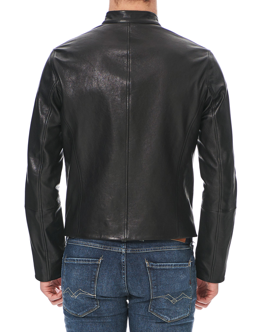 Herre | Jakker | Emporio Armani | Leather Jacket Black