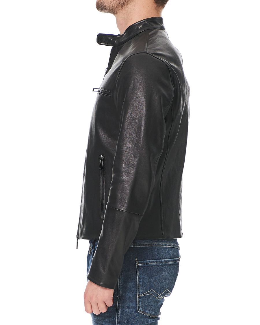 Herre | Jakker | Emporio Armani | Leather Jacket Black