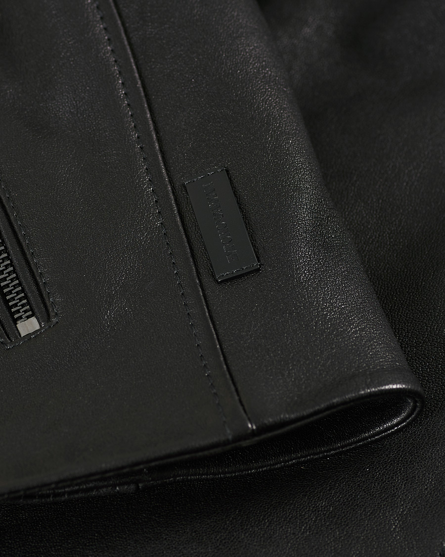 Herre | Jakker | Emporio Armani | Leather Jacket Black