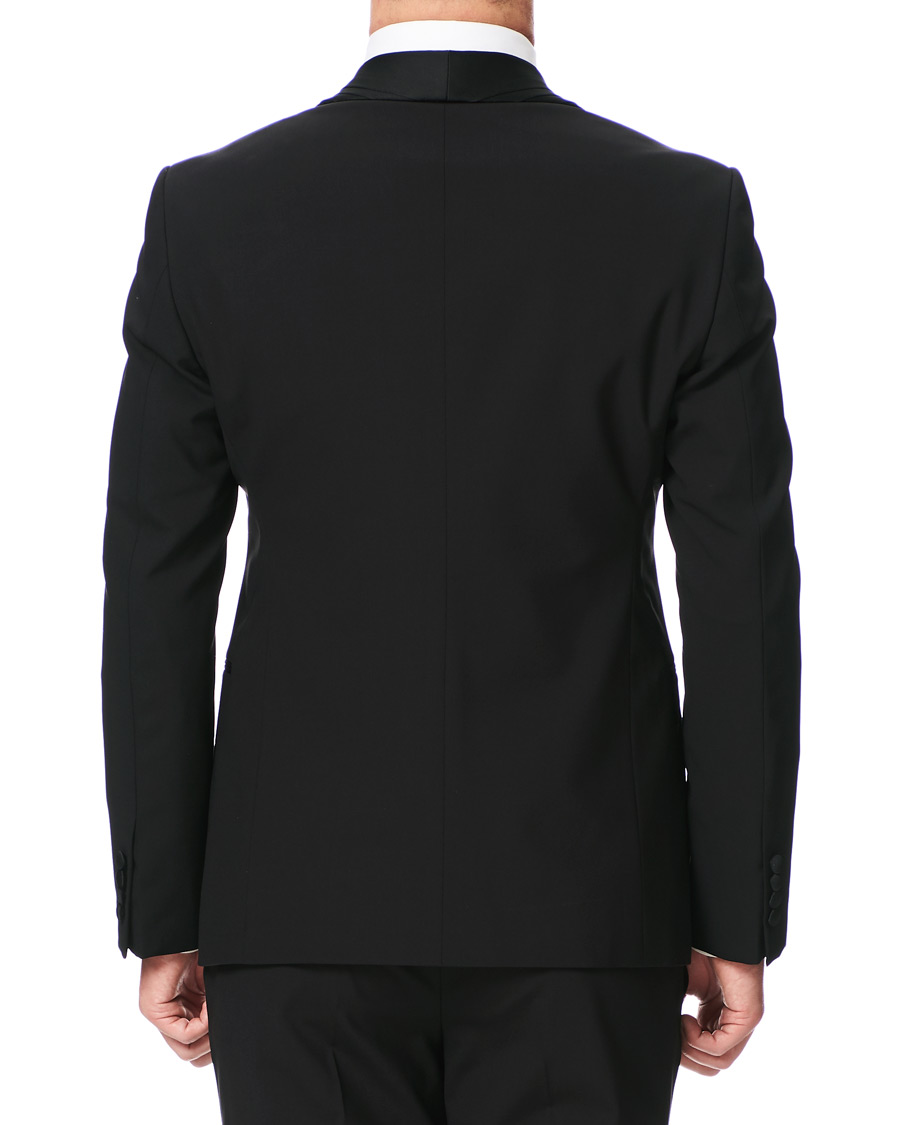 Herre | Jakkesæt | Emporio Armani | Slim Fit Virgon Wool Shawl Collar Tuxedo Black