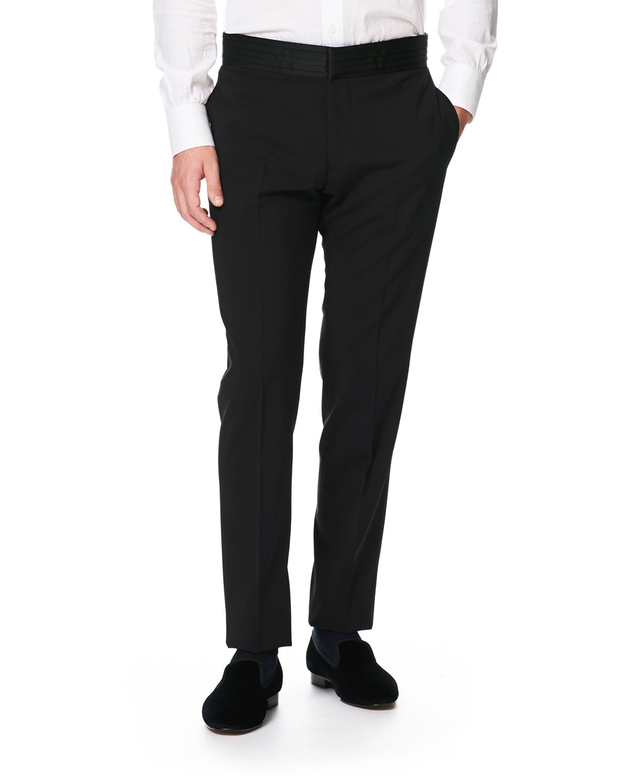 Herre | Jakkesæt | Emporio Armani | Slim Fit Virgon Wool Shawl Collar Tuxedo Black