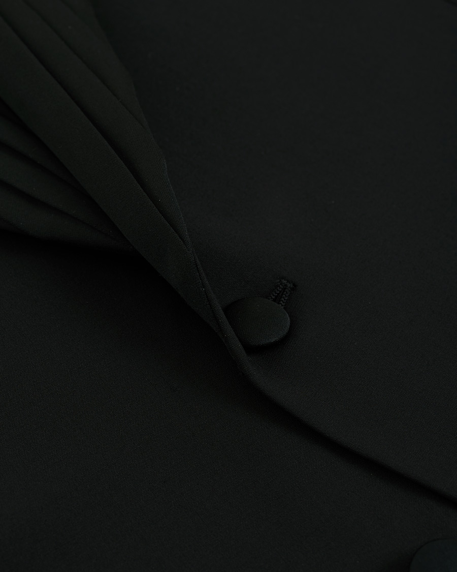 Herre | Jakkesæt | Emporio Armani | Slim Fit Virgon Wool Shawl Collar Tuxedo Black