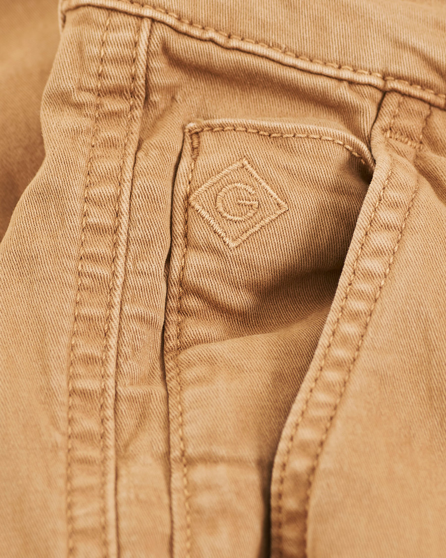 Herre | Bukser | GANT | Regular Fit Cargo Pants Warm Khaki