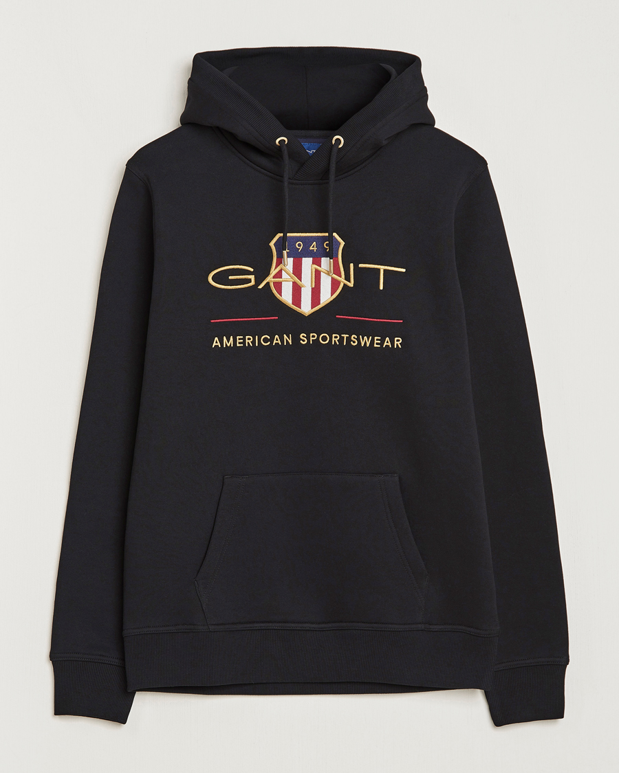 Herre | Trøjer | GANT | Archive Shield Hoodie Black