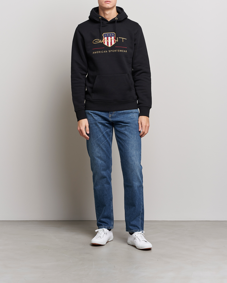 Herre | Trøjer | GANT | Archive Shield Hoodie Black