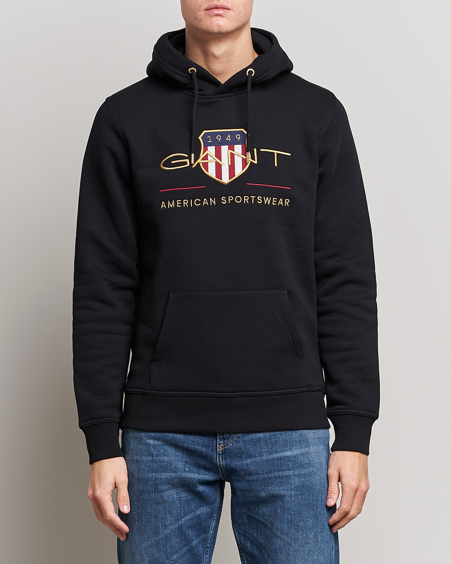 Herre | Trøjer | GANT | Archive Shield Hoodie Black