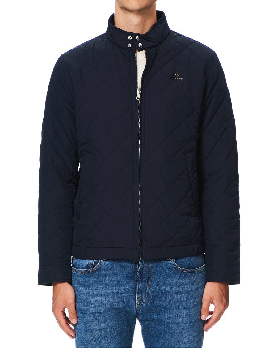 Herre | Jakker | GANT | The Quilted Windcheater Evening Blue